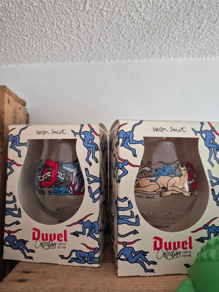 Limited Edition Duvel glazen – Duvel Collection, Ophalen, Zo goed als nieuw, Bierglas