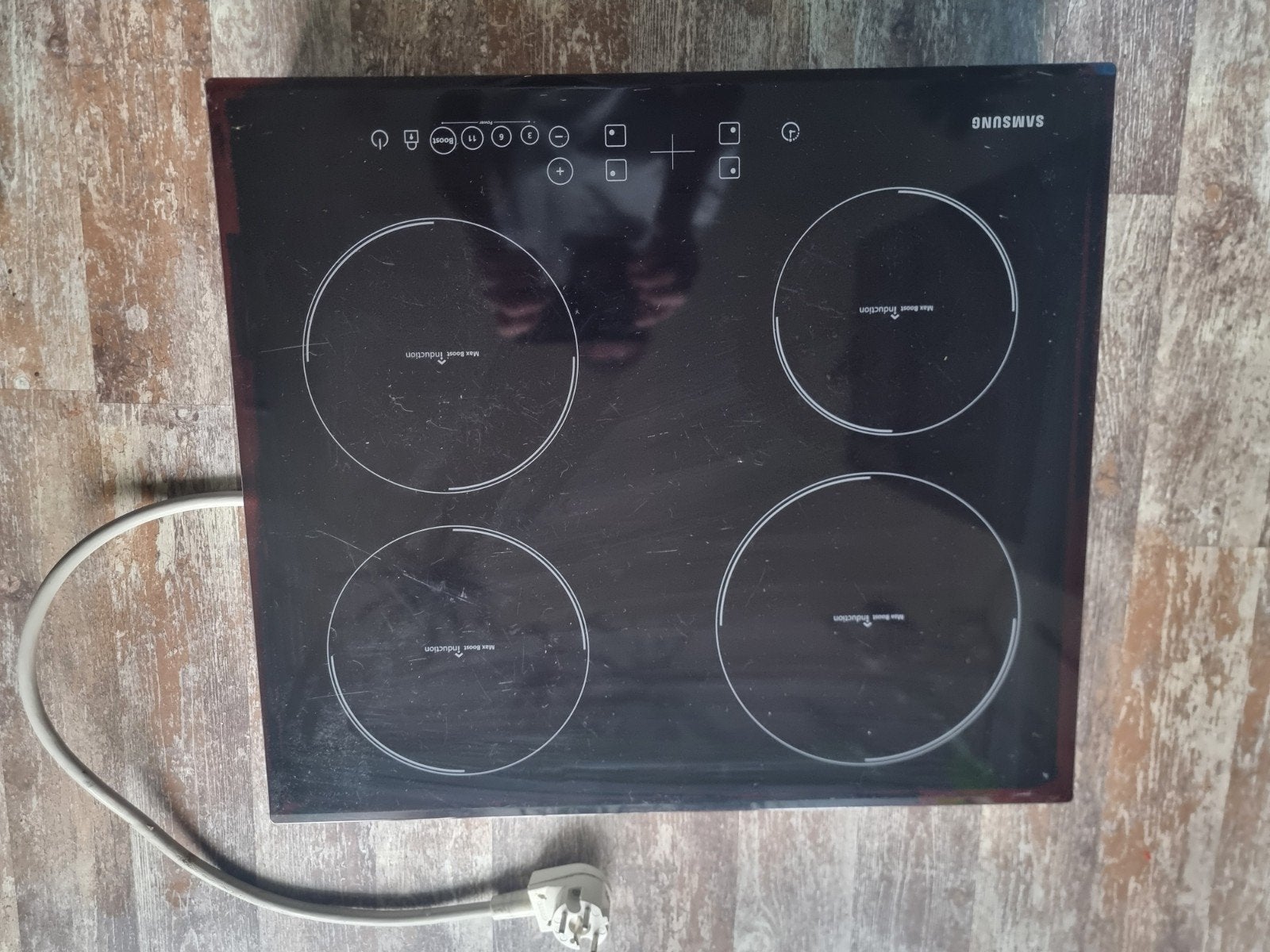 Samsung CTN364D001 Inductiekookplaat - 4 zones, Ophalen, Gebruikt, 4 kookzones, Inductie