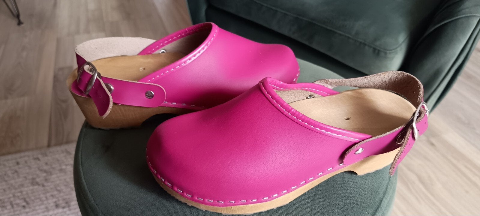 Nieuwe medische klompen van echt leer en hout, maat 36, Kleding | Dames, Ophalen of Verzenden, Nieuw