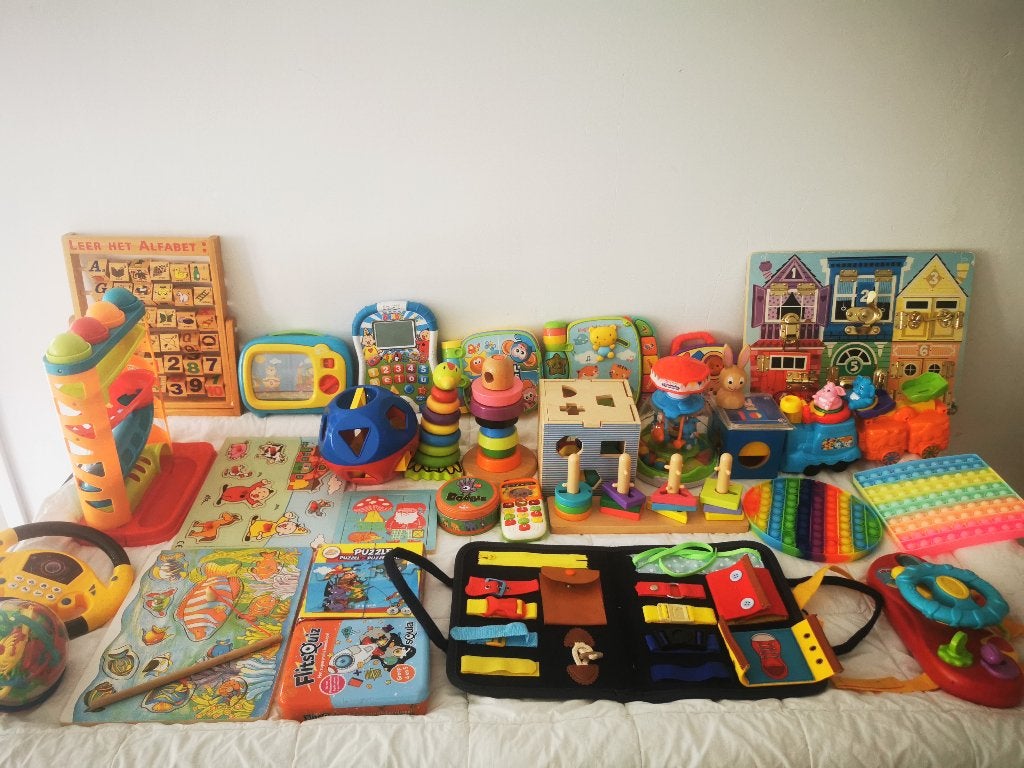 Groot peuter speelgoedpakket – VTech & houten speelgoed, Ophalen, Gebruikt, Puzzelen