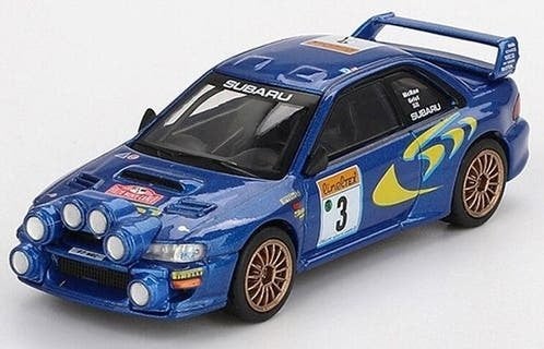 Subaru Impreza WRC98 1998 Rally Monte-Carlo 3rd Place #3 BL, Nieuw, Ophalen of Verzenden, MiniGT, Hongkong