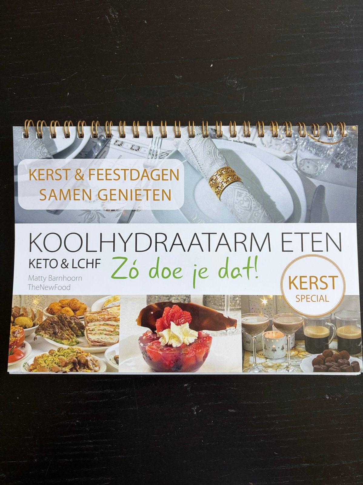 Kookboek Matty Barnhoorn Kerstspecial - Koolhydraatarm, Ophalen of Verzenden, Zo goed als nieuw, Hoofdgerechten, Gezond koken
