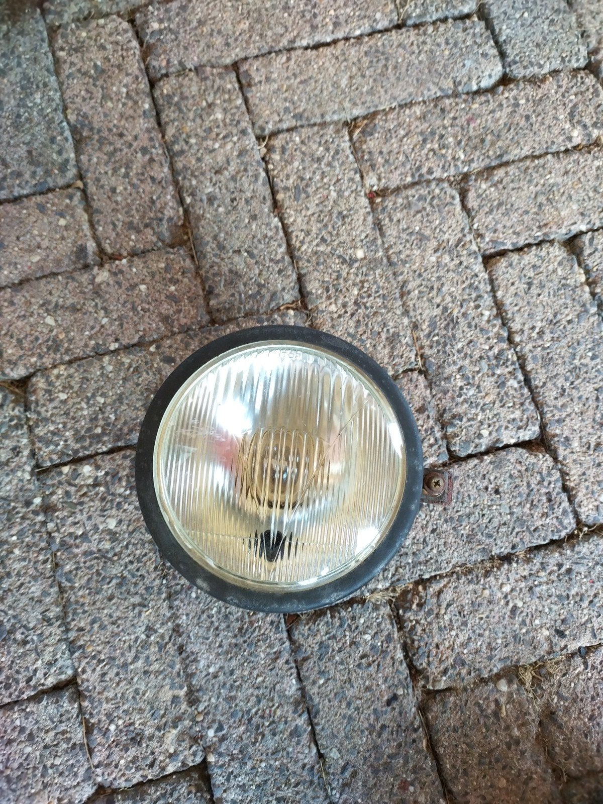 Ronde koplamp - Oldtimer onderdelen, Ophalen of Verzenden, Gebruikt, Oldtimer onderdelen