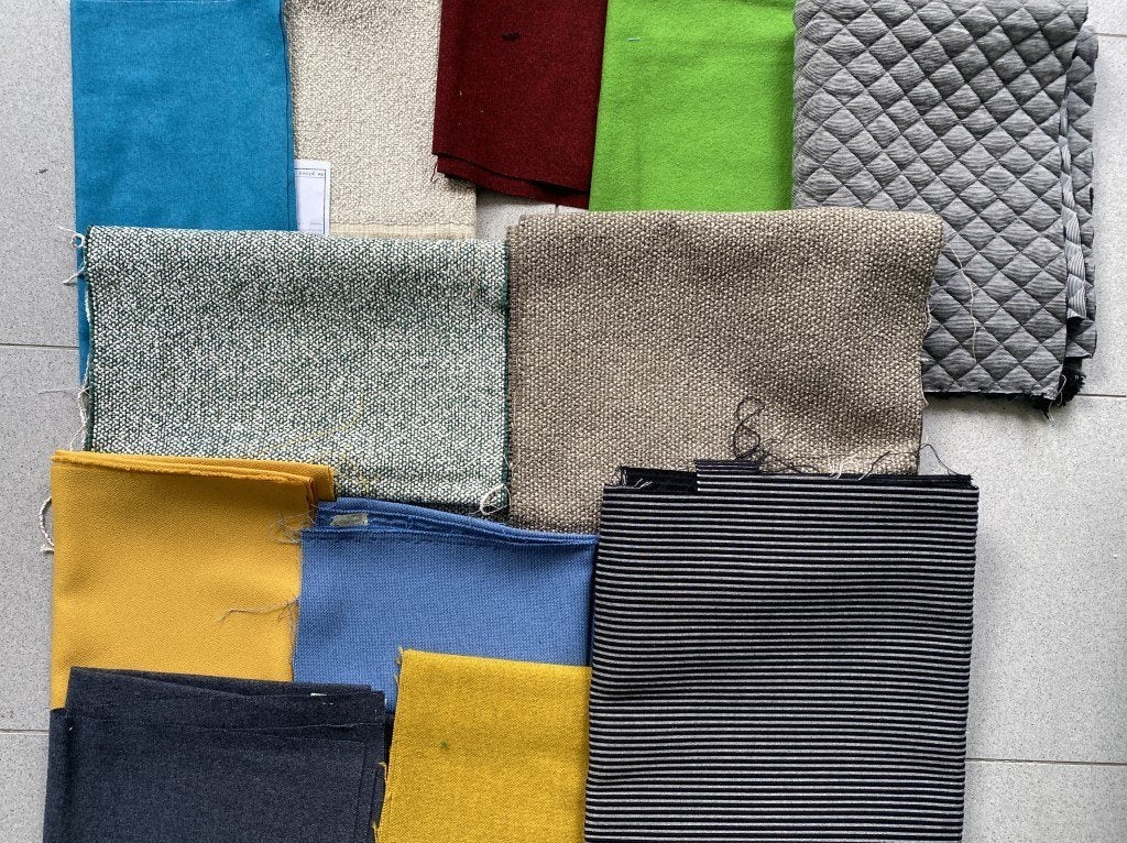 Bundel meubelstoffen: De Ploeg, Kvadrat, Gabriel, Camira, Hobby en Vrije tijd, Wol, Meerkleurig, 120 cm of meer, Nieuw