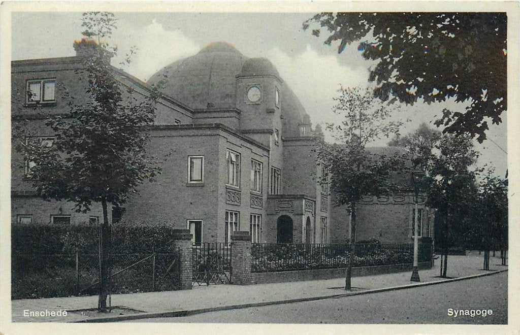 702-007-045 Enschede Synagoge, Verzamelen, Verzenden, Voor 1920, Overijssel