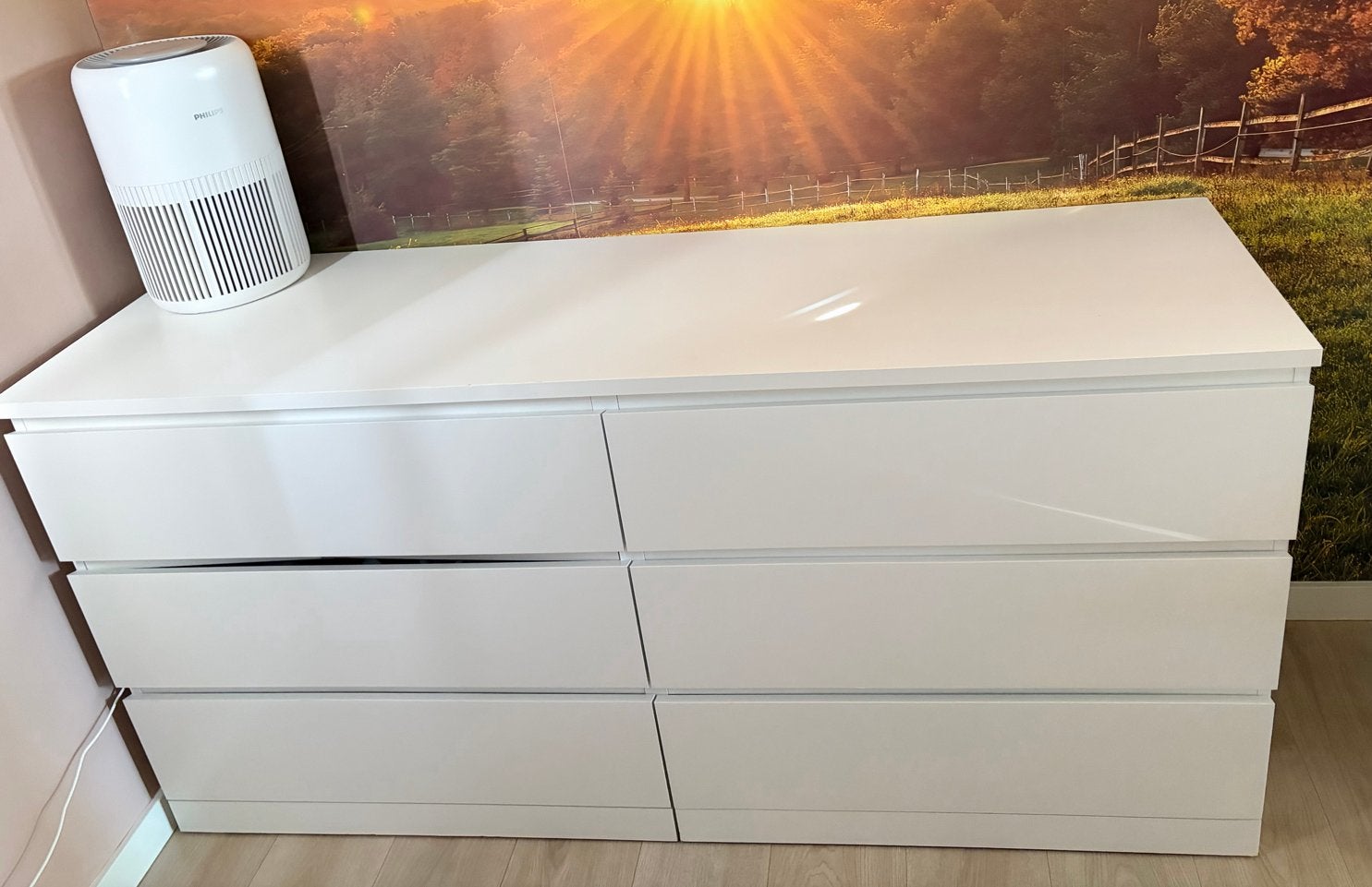 Witte ladekast met 6 lades - ikea, Ophalen, Overige materialen, Gebruikt, 5 laden of meer