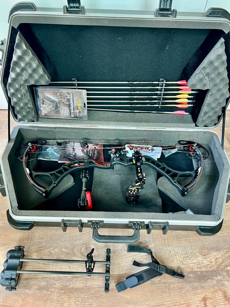Bowtech Insanity CPX compoundboog compleet set - schietklaar, Ophalen of Verzenden, Gebruikt, Compoundboog