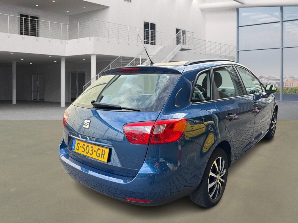 Seat Ibiza ST 1.2 Style, Auto's, Voorwielaandrijving, Euro 5, Verwarmde buitenspiegels, Blauw