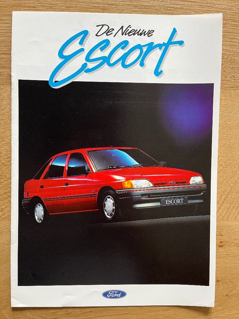 Autofolder/Brochure Ford Escort 1990/11, Ophalen of Verzenden, Nieuw, Ford