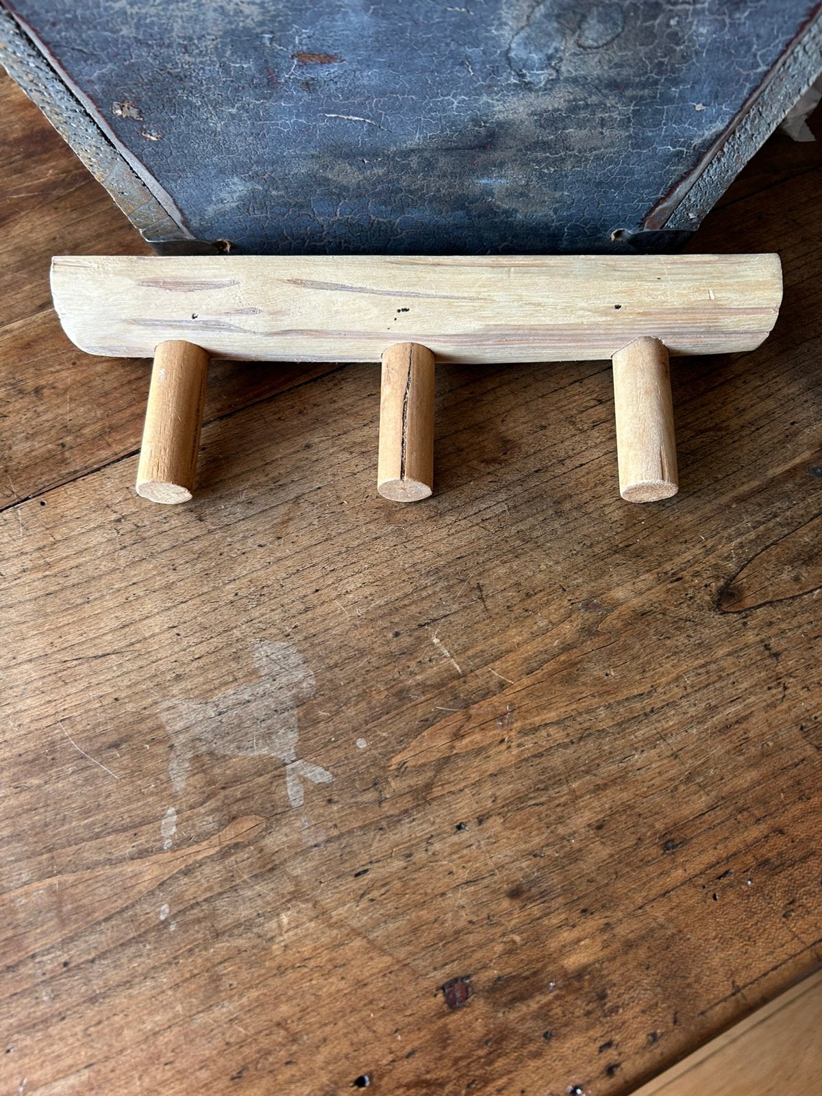 Leuk houten kapstokje, Huis en Inrichting, Woonaccessoires | Kapstokken, Wandkapstok, Ophalen of Verzenden, Zo goed als nieuw