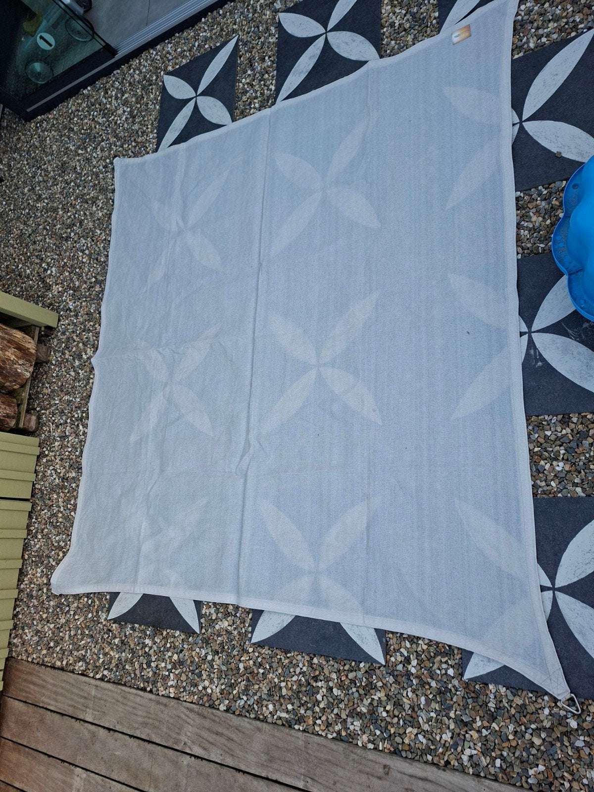 Sunfighter Schaduwdoek Waterdoorlatend 240x250 cm, Ophalen of Verzenden, Gebruikt