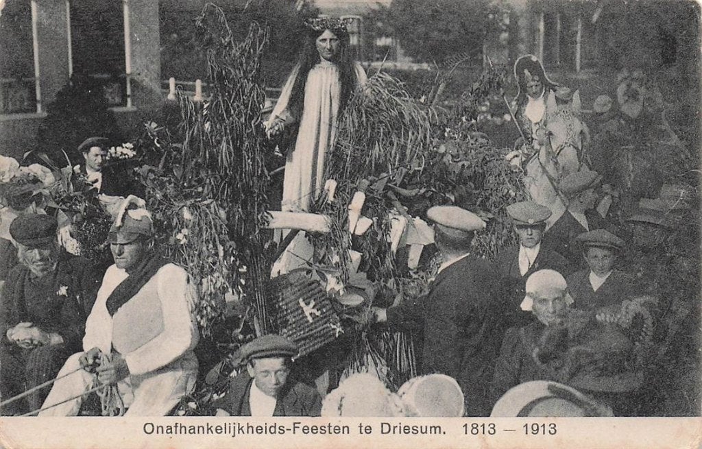 703-117-021 Onafhankelijkheids-Feesten te Driesum 1813 1913, Verzenden, Voor 1920, Friesland