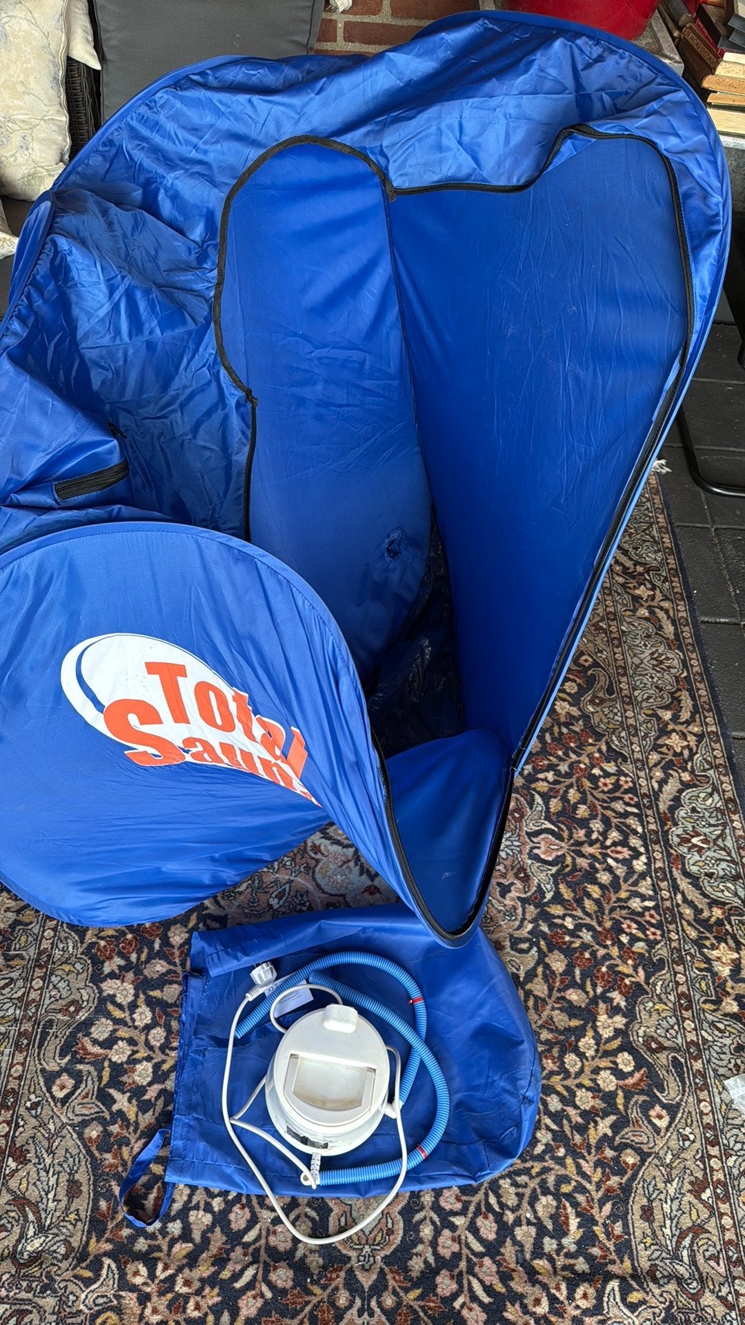 Total Sauna opvouwbare thuissauna met stoomgenerator, Ophalen of Verzenden, Zo goed als nieuw, Fins of Traditioneel, Complete sauna