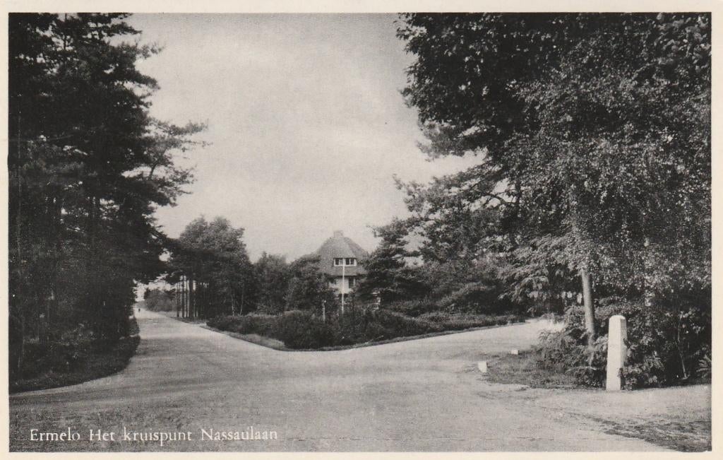 ERMELO Kruispunt Nassaulaan, Verzenden, 1940 tot 1960, Ongelopen, Gelderland