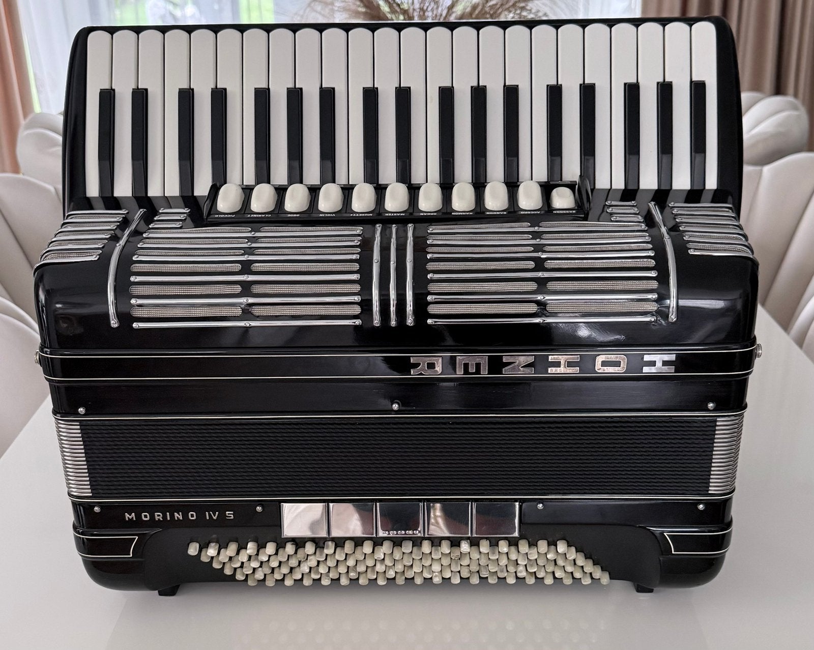 Accordeon Hohner Morino IV S, Muziek en Instrumenten, Ophalen of Verzenden, Gebruikt, 120-bas, Hohner
