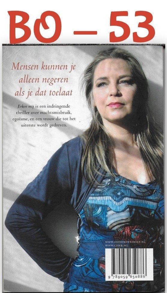 Boek BO-53 -- Erken Mij -- geschreven door Esther Verhoef, Ophalen of Verzenden, Zo goed als nieuw