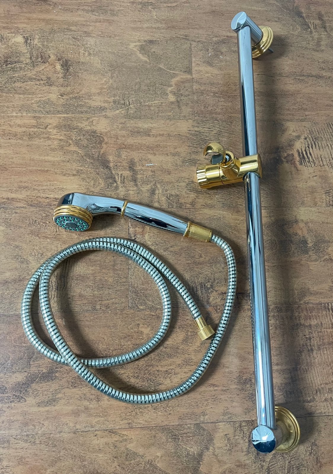 Grohe douchekop met doucheslang en stang, Ophalen of Verzenden, Gebruikt, Chroom, Douche
