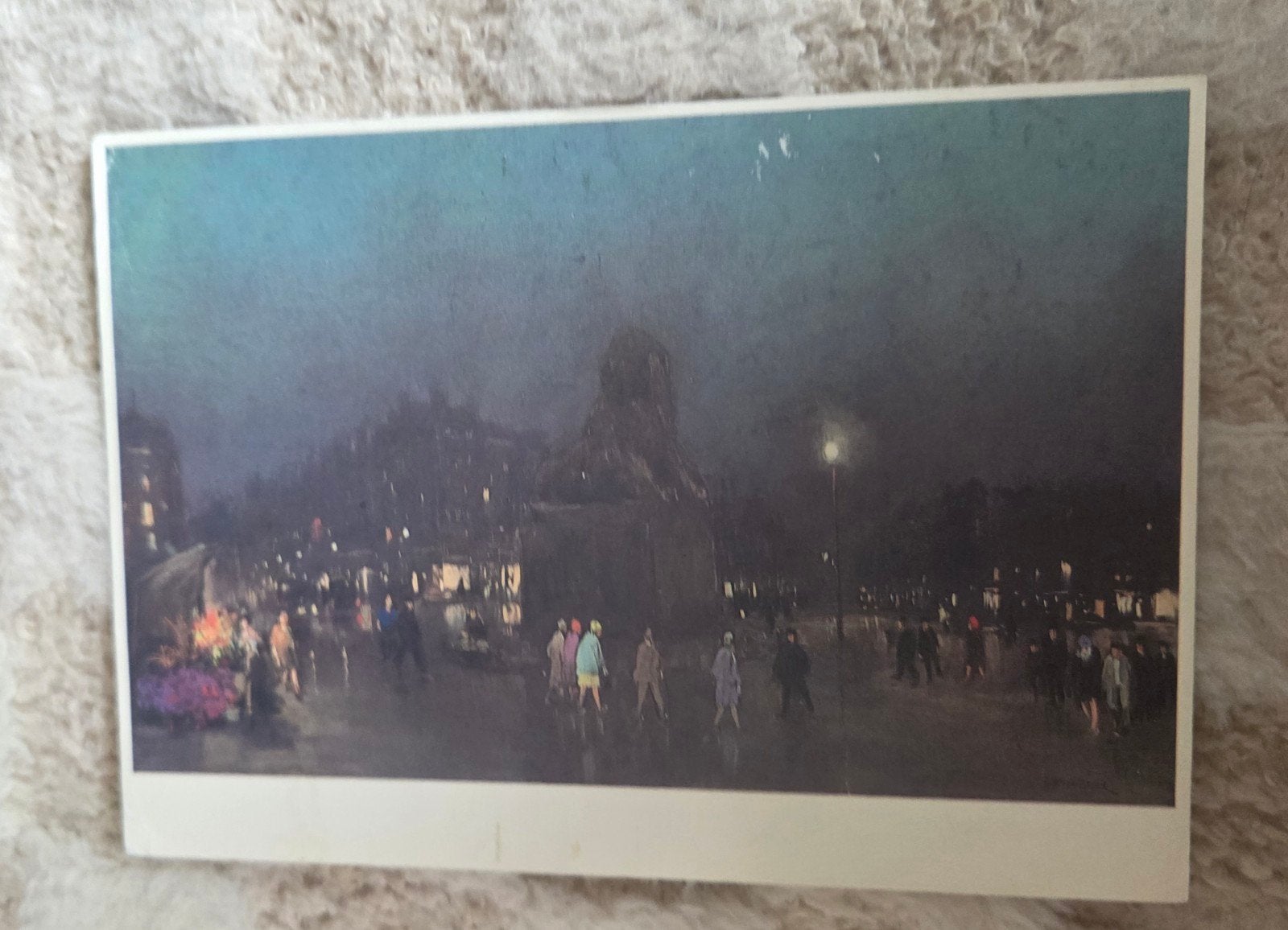 Oude ansichtkaart: Herman Heijenbrock - Place du Châtelet, Verzenden, 1980 tot heden, Gelopen, Overige thema's