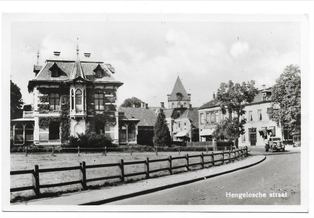 Oude kaart Hengelosche Straat, Delden - Voor 1940, Verzamelen, Ophalen, 1920 tot 1940, Overijssel