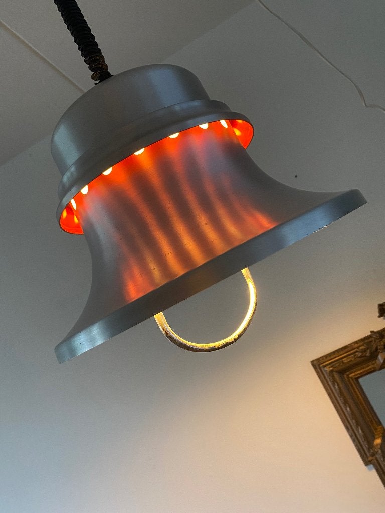 Vintage hanglamp, Ophalen of Verzenden, Gebruikt, Metaal