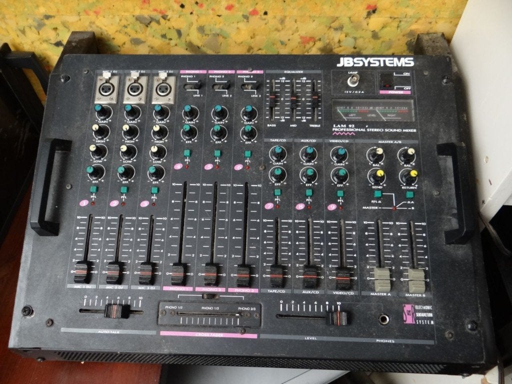 JB Systems LAM 92 DJ mengpaneel 9 kanalen, Muziek en Instrumenten, Ophalen of Verzenden, Gebruikt, 5 tot 10 kanalen, Microfooningang