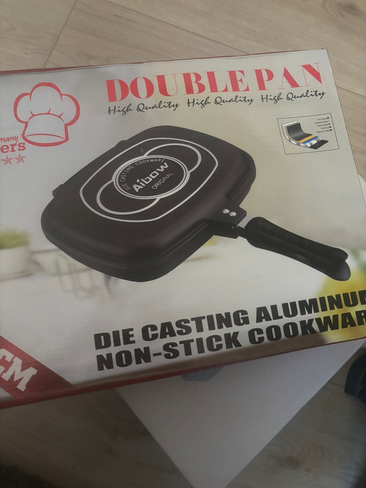 Nieuwe dubbele pan, Ophalen, Nieuw