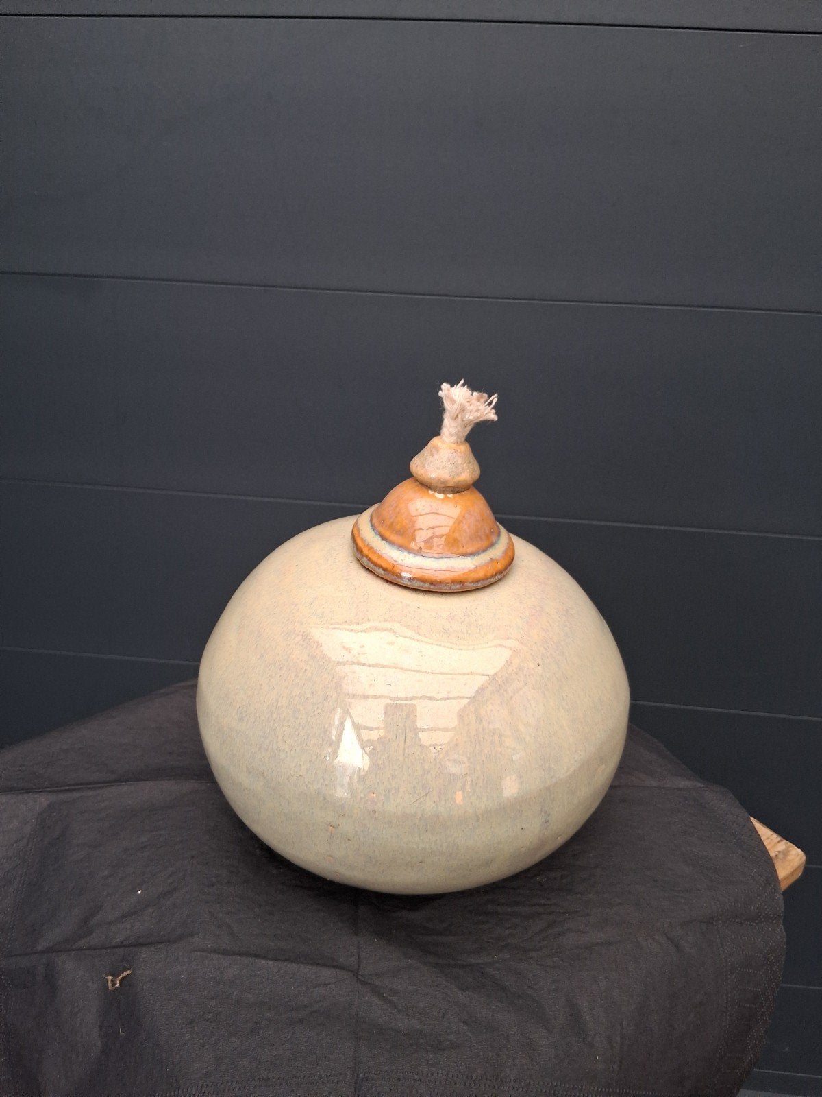 Keramische Tuinfakkel / Olielamp - Handgemaakt, Ophalen