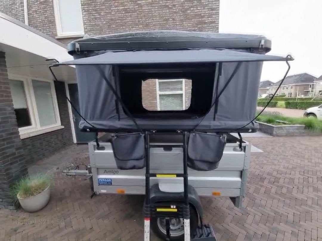 Nieuw daktent met aanhanger compleet, Caravans en Kamperen, Overige merken, Tot en met 2, 4 tot 5 meter, Koelkast