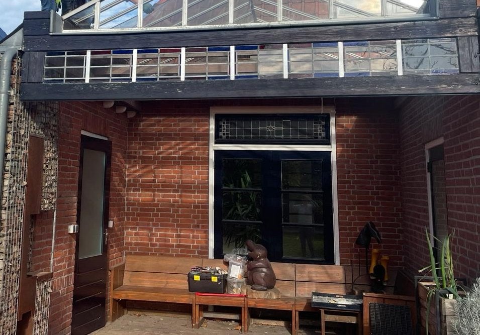 Dubbele openslaande buitendeuren 30-jaren woning, Ophalen, Gebruikt, Minder dan 80 cm, Buitendeur