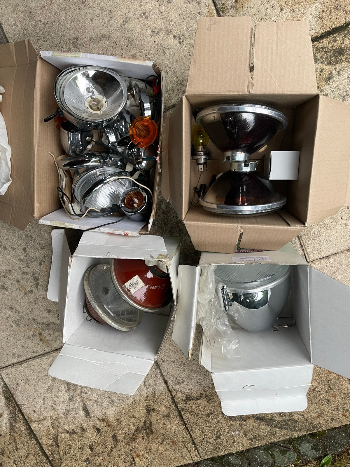 Koplampen en lampglazen voor 2CV Eend, Ophalen of Verzenden, Gebruikt, Citroën
