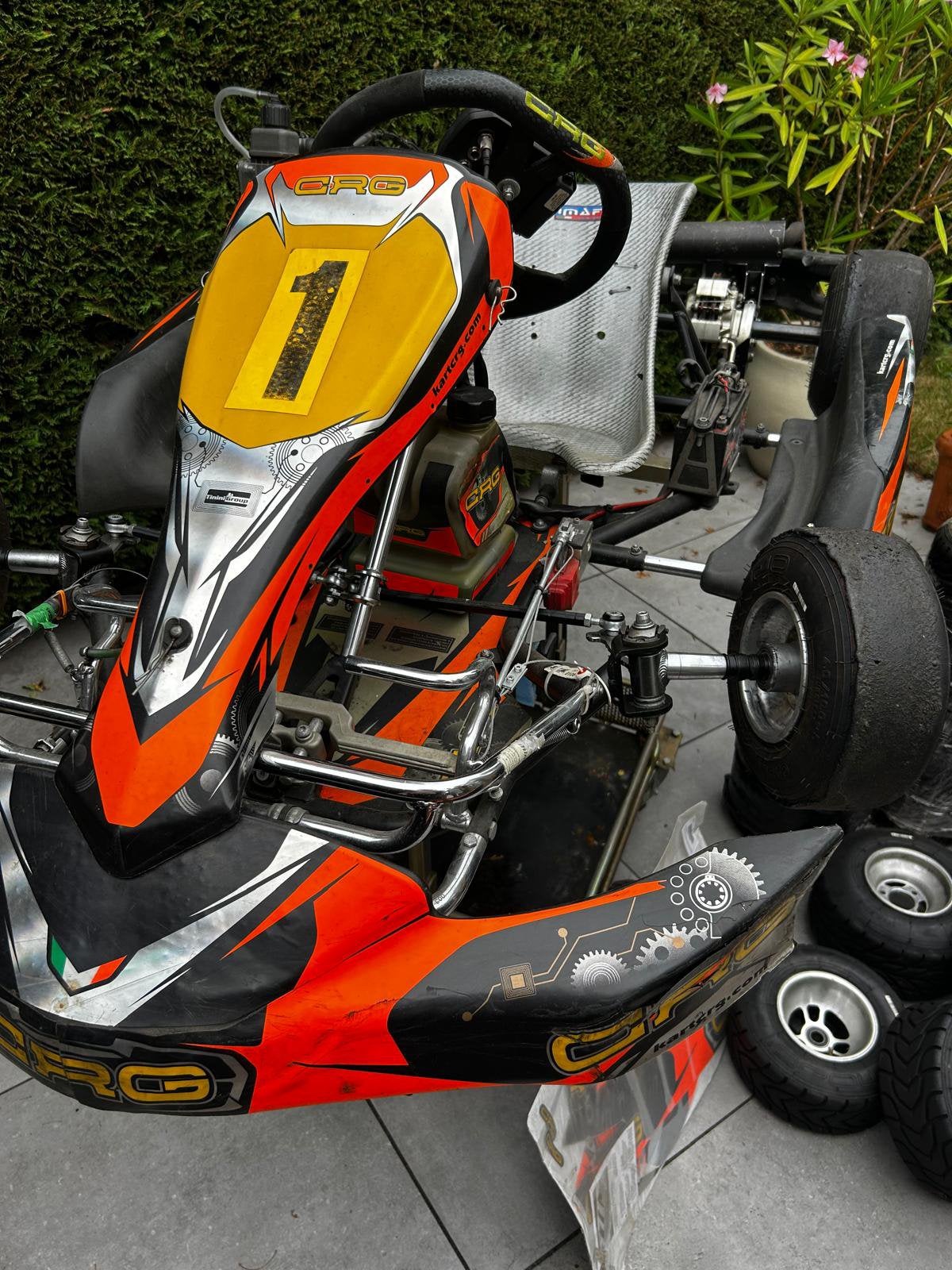 Prachtige  CRG Mini Black Mirror kart! Met Rotax max micro, Ophalen, Zo goed als nieuw, Kart