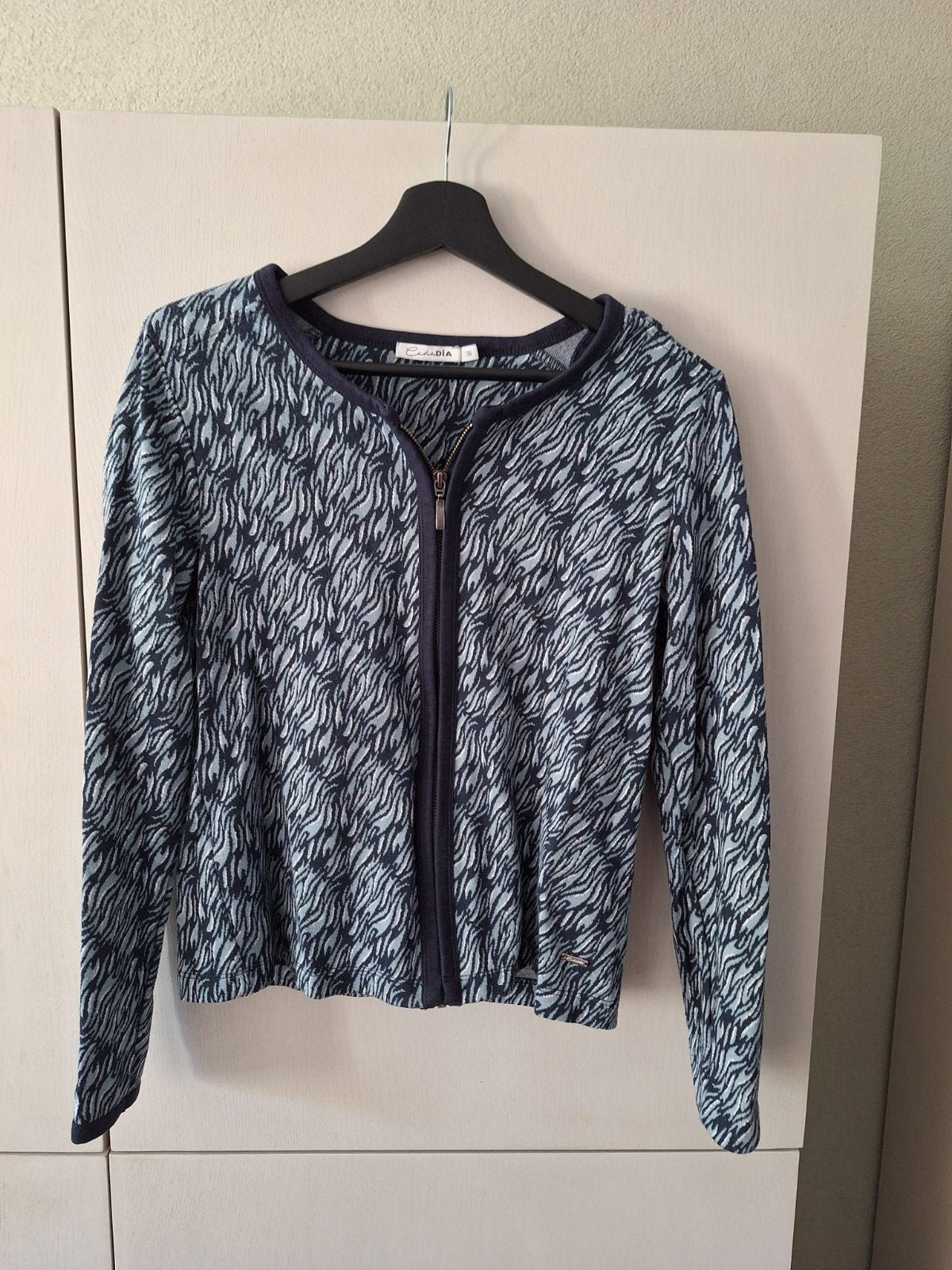 CadaDia vestje met rits, maat 36, Blauw, Ophalen of Verzenden, Onbekend, Maat 36 (S)
