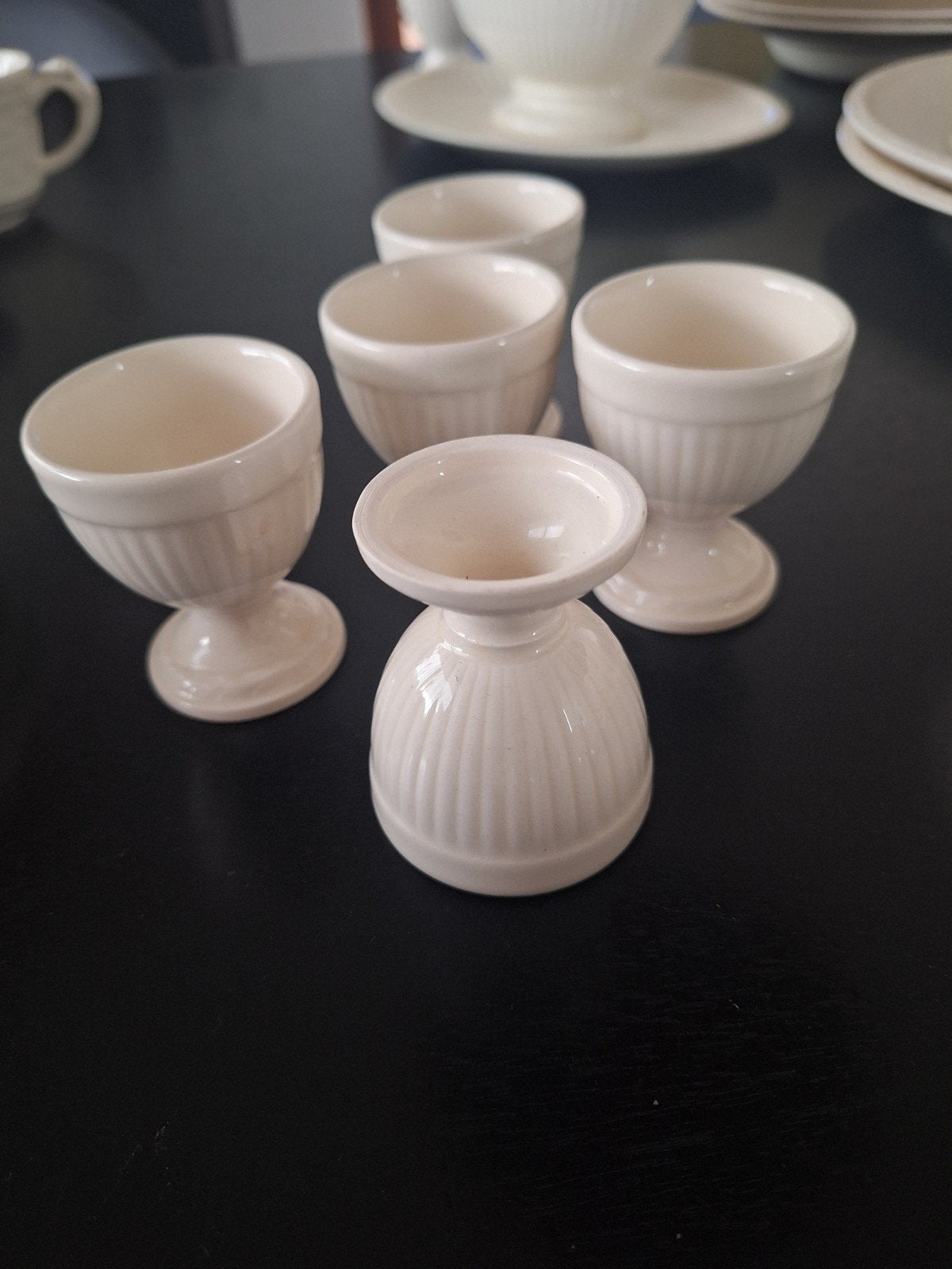 Set van 5 Wedgwood eierdopjes - Made in England, Ophalen of Verzenden