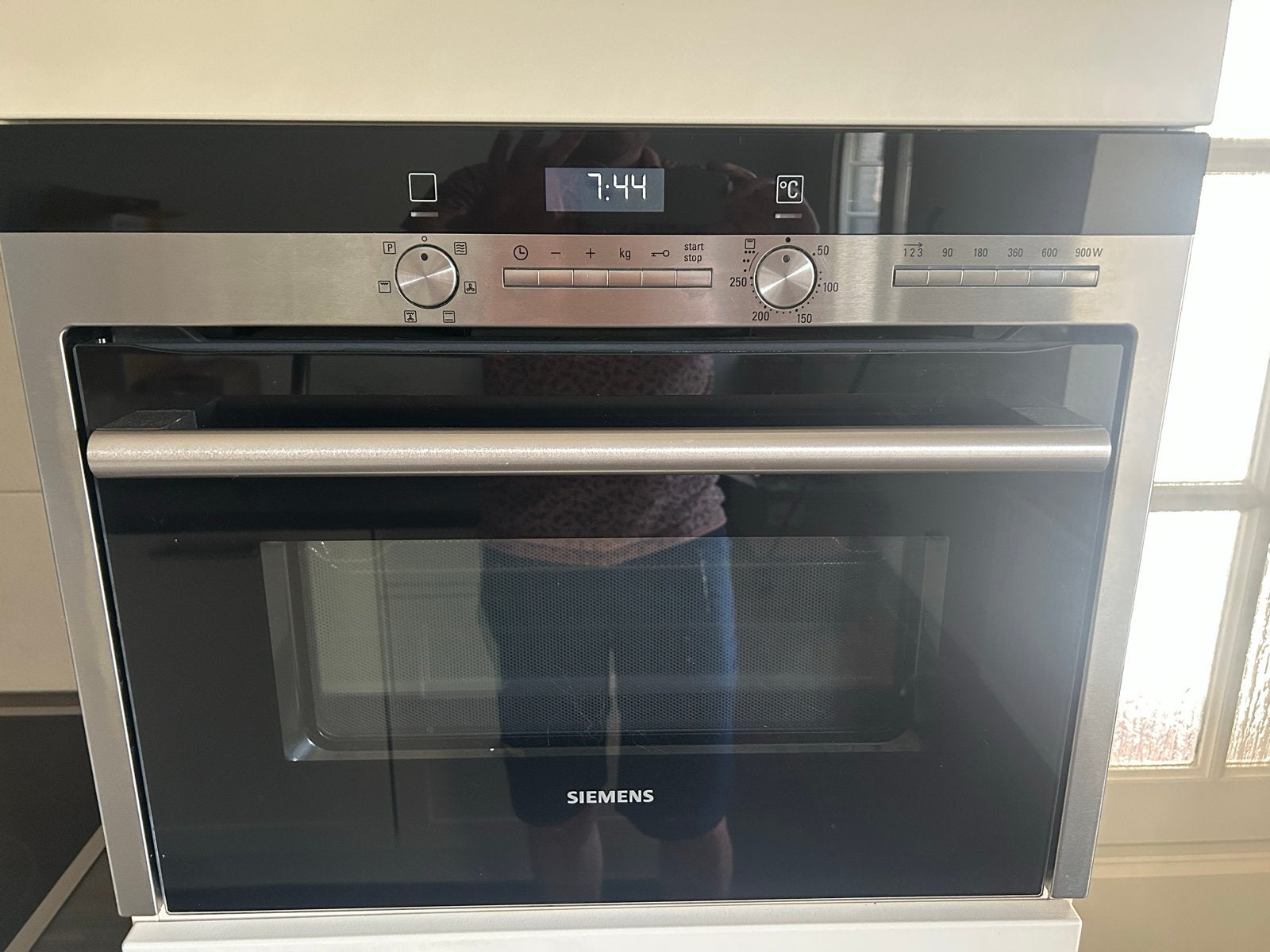 Siemens Combi-oven HB84K552 - Zo goed als nieuw, Ophalen, 45 tot 50 cm, Hete lucht, Siemens