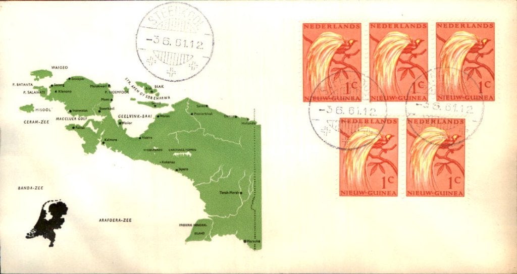 Nieuw Guinea - Stempel Steenkool - 1961, Verzenden, Envelop