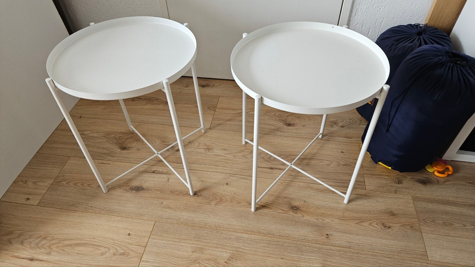 Ikea gladom bijzet tafel - wit, Ophalen, Hout