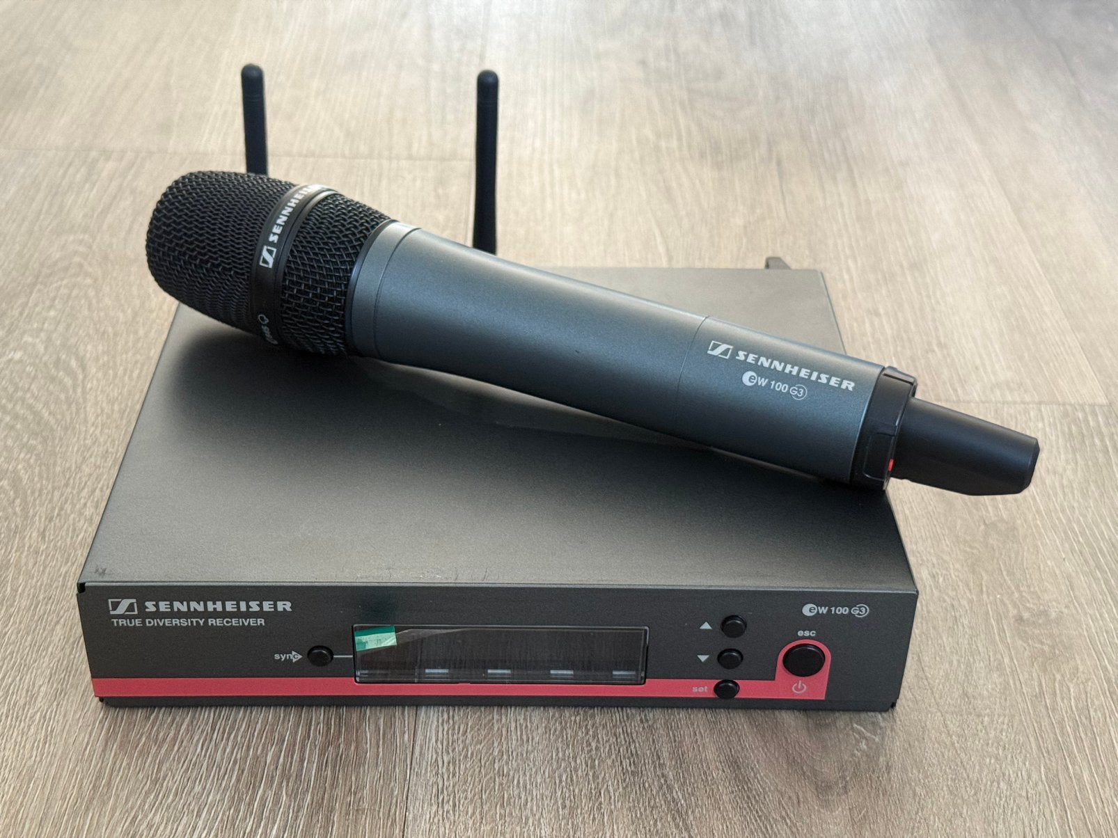 (4x) Sennheiser EW100-845 G3 handheld (Band C, 734-776MHz), Muziek en Instrumenten, Ophalen of Verzenden, Zo goed als nieuw, Zangmicrofoon