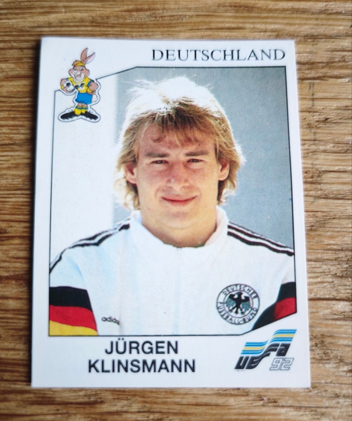 Klinsmann & Gascoigne Panini UEFA 92, Verzamelen, Ophalen of Verzenden, Zo goed als nieuw, Buitenlandse clubs, Spelerskaart