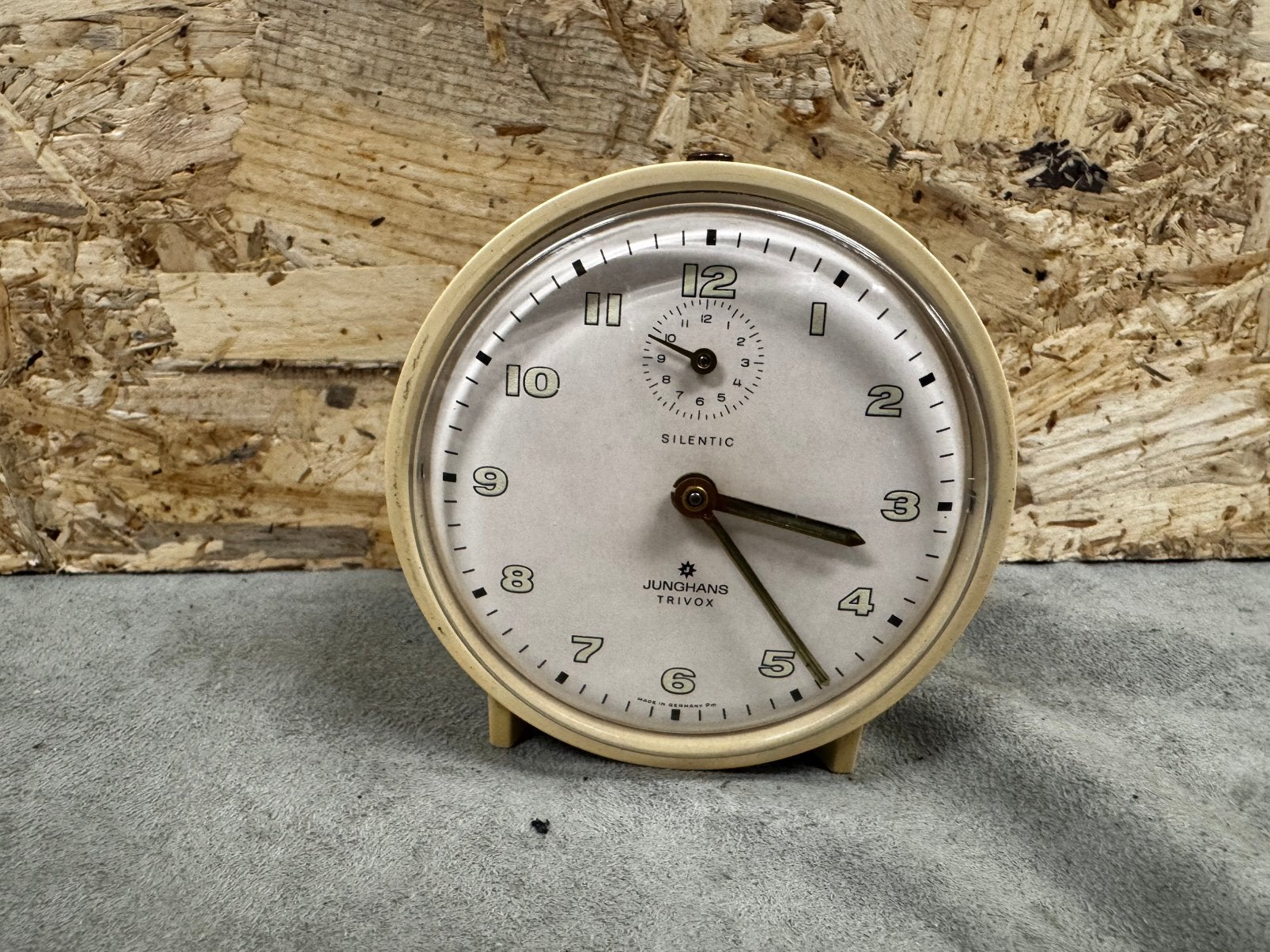 Prachtige Junghans Trivox Silentic Mechanische Wekker -ReK4, Gebruikt, Ophalen of Verzenden, X, Analoog
