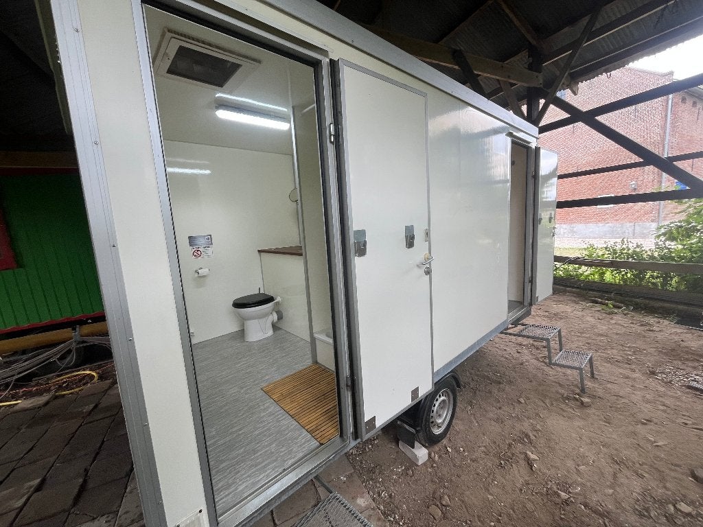 Luxe Mobile Badkamer-unit (dubbele), Huis en Inrichting, Badkamer | Complete badkamers, Ophalen, Gebruikt, Met douche