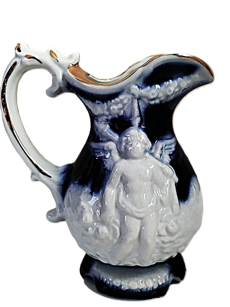 VINTAGE CHERUBIJN porseleinen kan CAPODIMONTE PUTTI, Ophalen of Verzenden