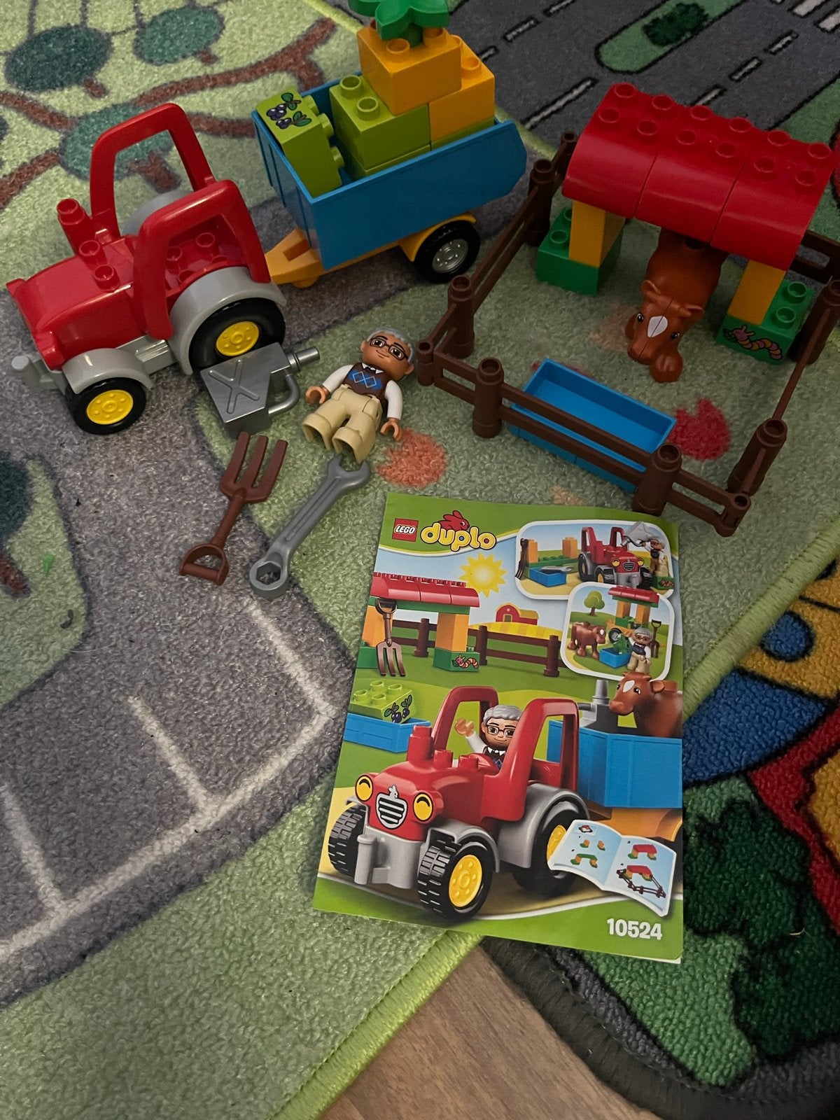 Lego Duplo Boerderij Tractor Set 10524 met figuur en dier, Kinderen en Baby's, Speelgoed | Duplo en Lego, Ophalen, Gebruikt, Overige thema's