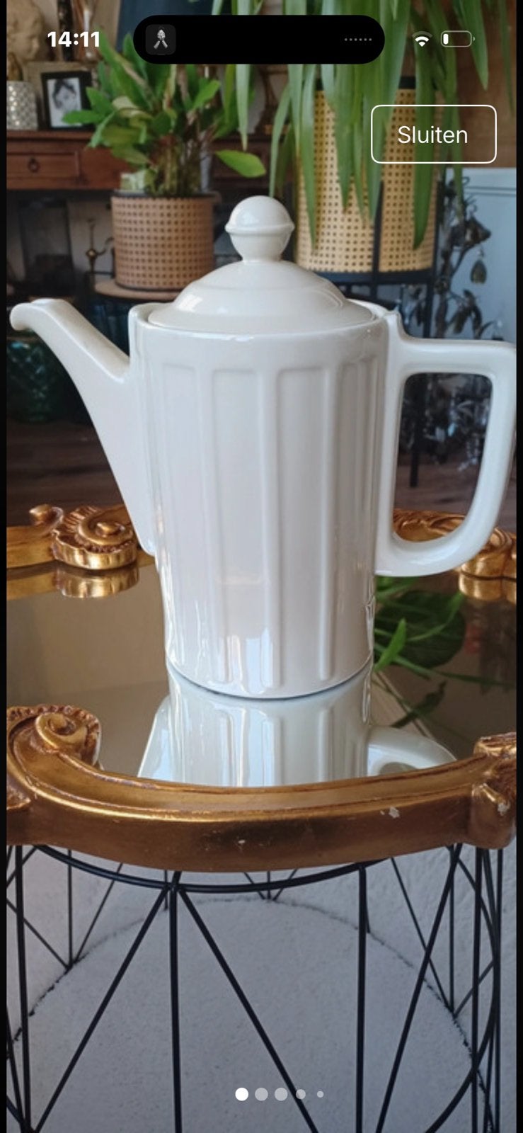 Hutschenreuther Arzberg theepot wit porselein, Ophalen of Verzenden