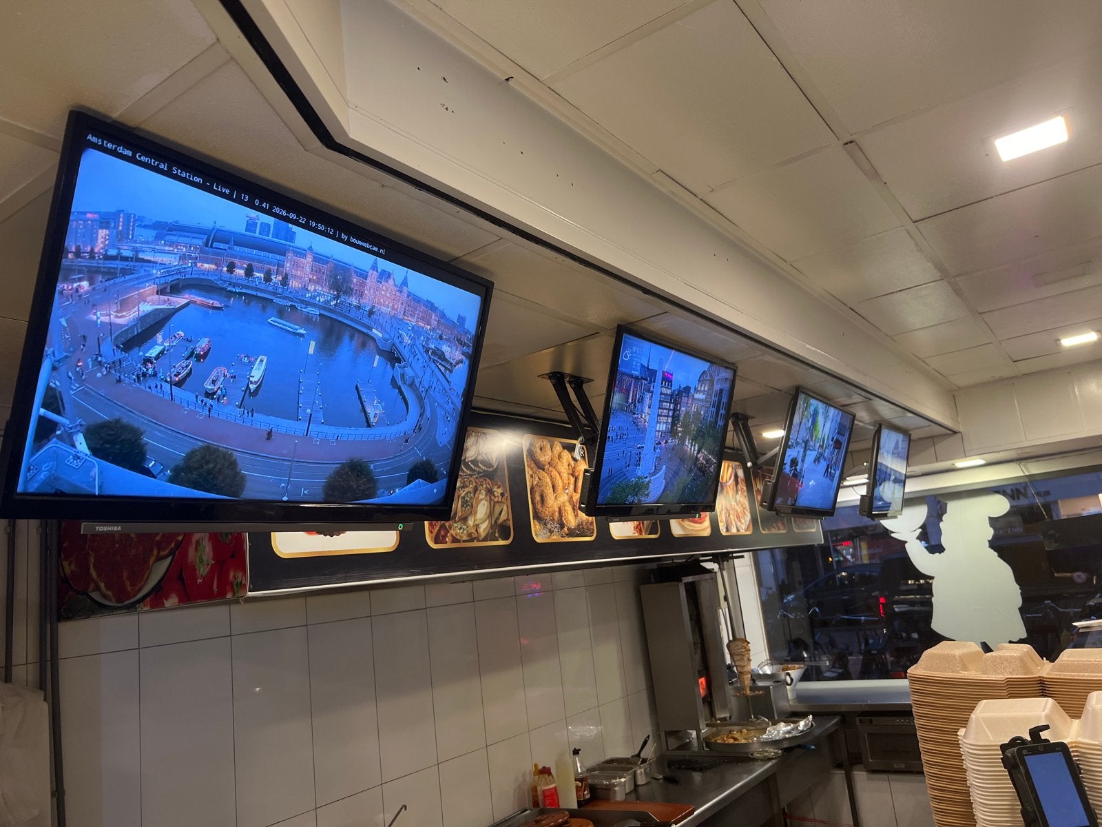 4 televisies voor restaurant/winkel - samen €350, Ophalen of Verzenden, Gebruikt, 60 tot 80 cm