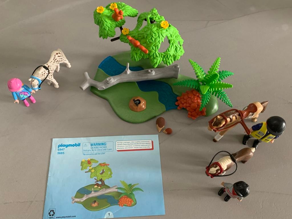 Playmobil Paardenverzorging Set (6947 / 5685), Kinderen en Baby's, Speelgoed | Playmobil, Ophalen of Verzenden, Zo goed als nieuw