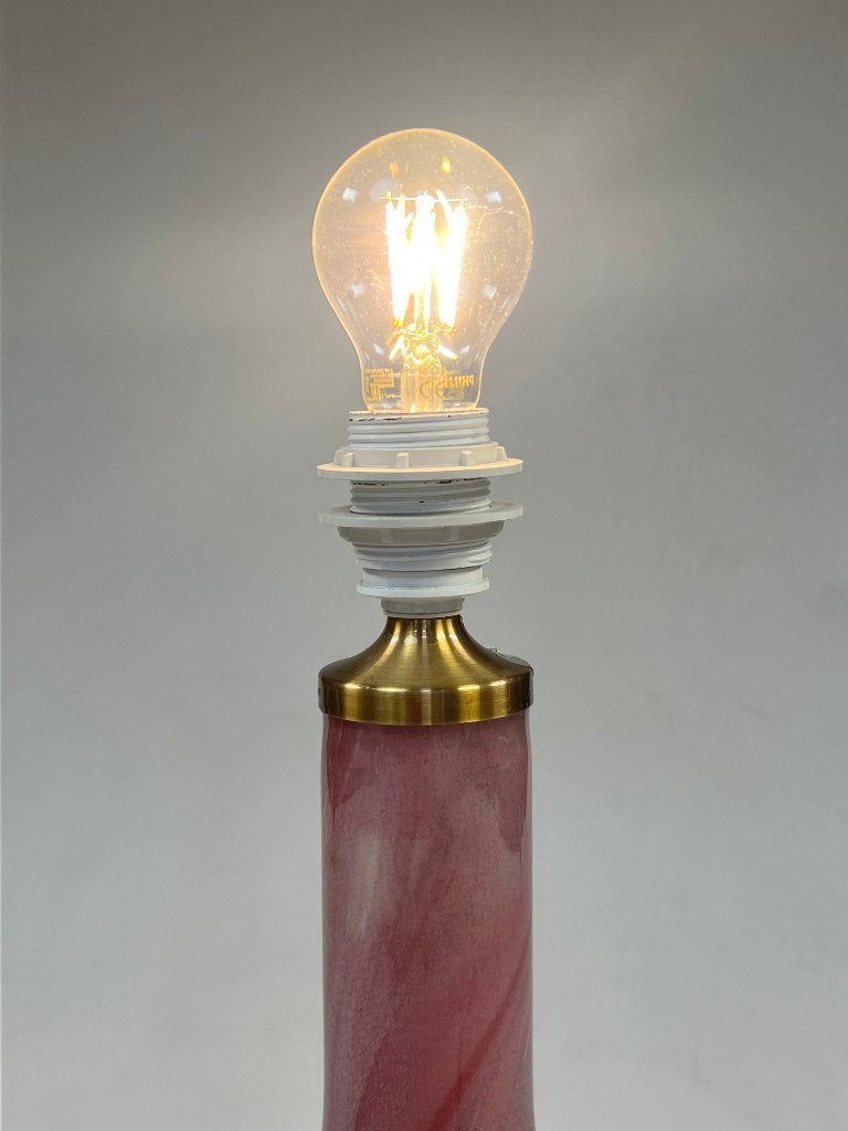 Vintage Deense tafellamp, Paars Glas, Holmegaard Troll 2, Huis en Inrichting, Overige typen, Gebruikt, Overige merken, Holmegaard