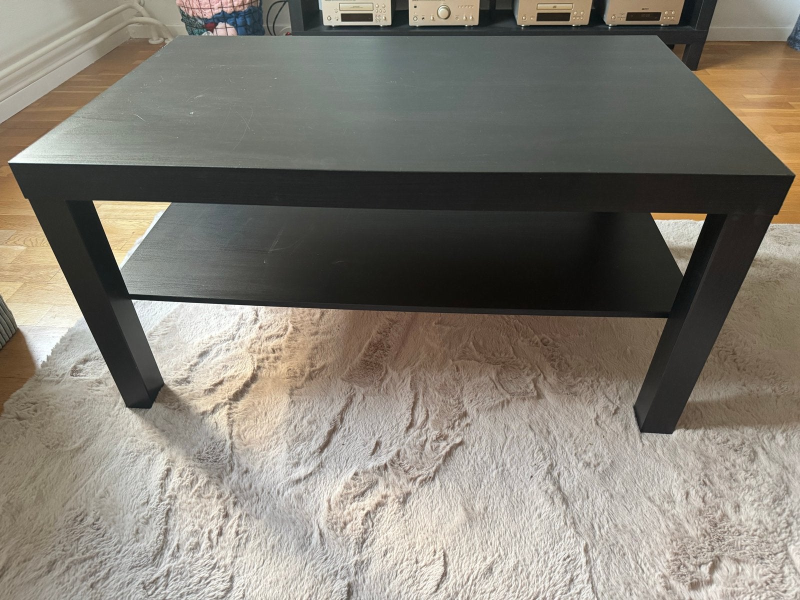 TEAB Ikea LACK salontafel - Zwartbruin, Ophalen, Gebruikt, 50 tot 100 cm, Overige houtsoorten
