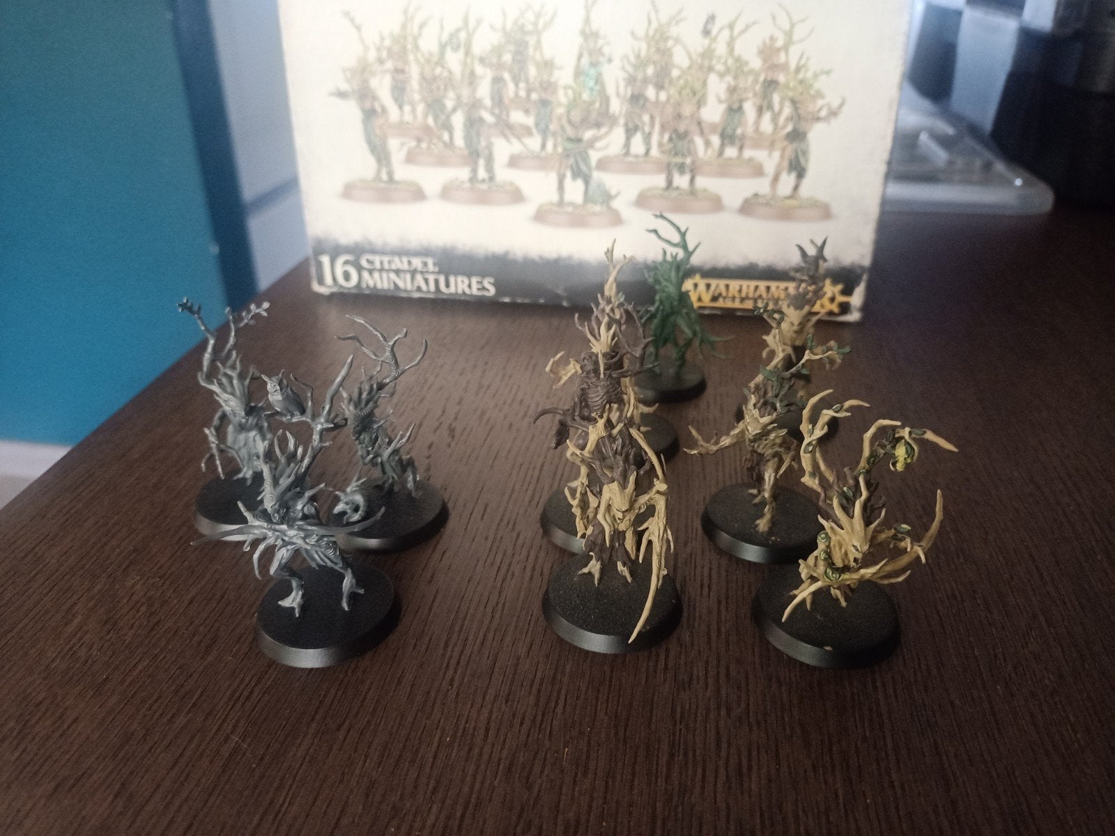 Warhammer Age of Sigmar Sylvaneth Dryads miniaturen en doos, Ophalen, Gebruikt