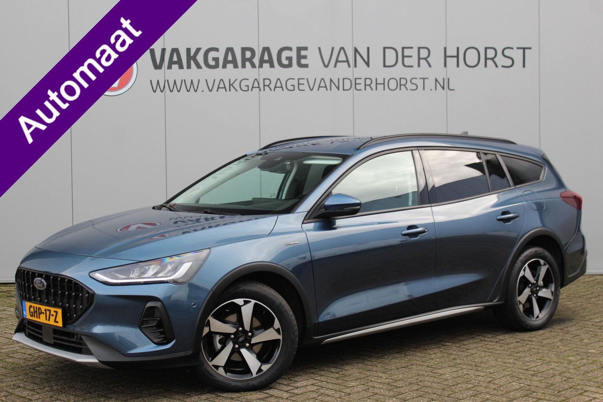 Ford FOCUS Wagon 1.0-155pk EcoBoost Mild-Hybrid Active AUTOM, Auto's, Stof, Gebruikt, Euro 6, Blauw