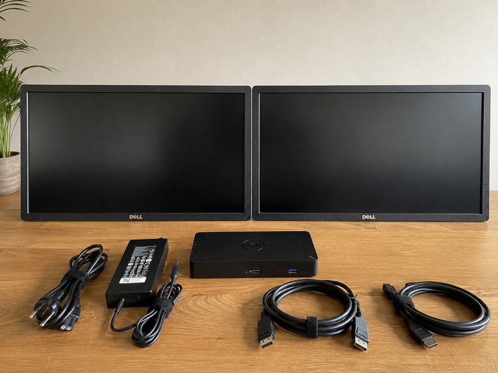 2x Dell P2217H Monitoren i, Computers en Software, Monitoren, Zo goed als nieuw, 60 Hz of minder, DVI, HDMI, VGA, IPS, Full HD